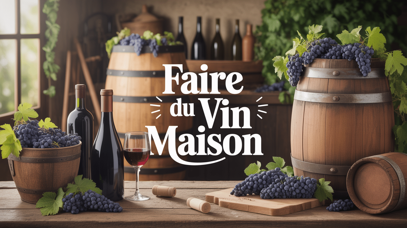 scene artisanale pour comment faire du vin maison