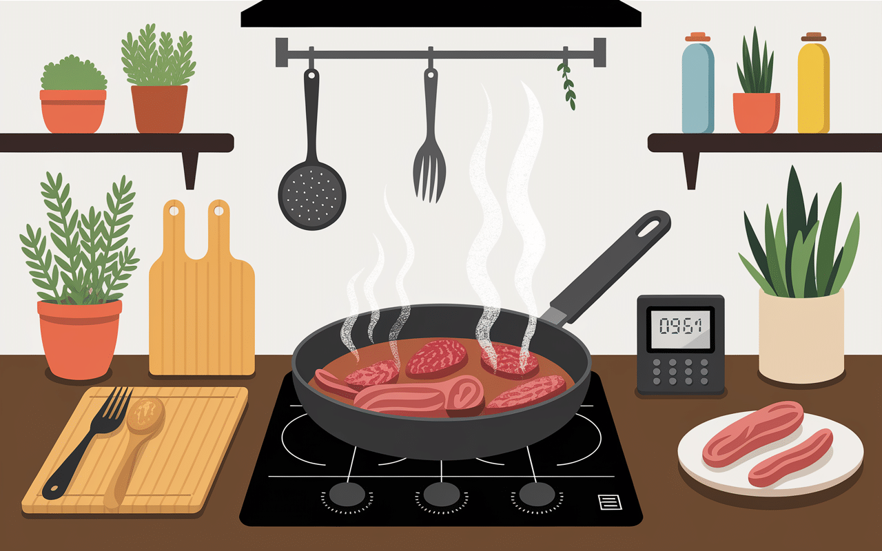 Cuisson diots rapide poêle moderne astuces