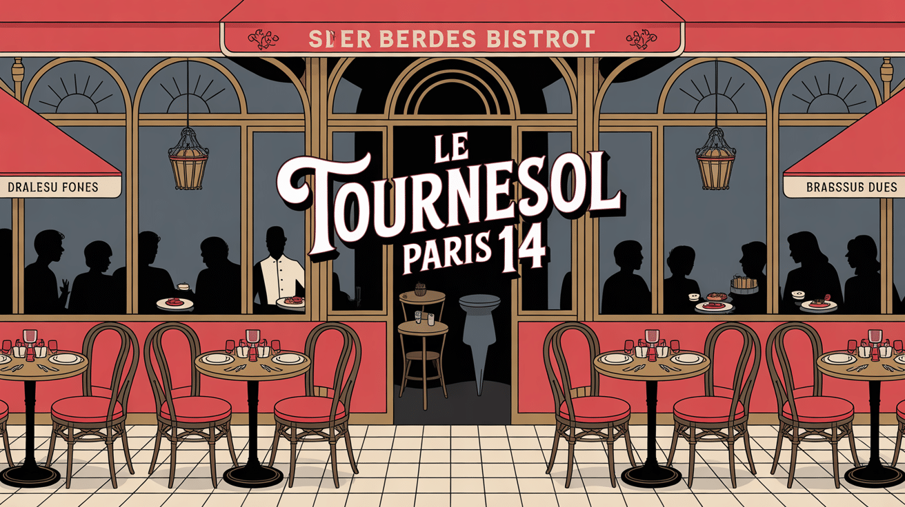 Le Tournesol Paris 14 façade terrasse brasserie conviviale