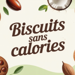 Présentation élégante de recette biscuit sans calories sur assiette