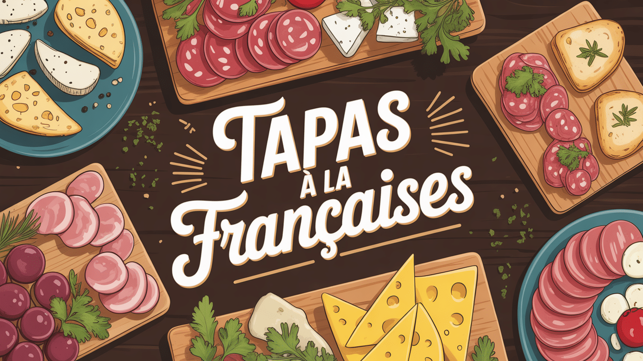 recette tapas à la française plateau bouchées charcuteries fromages