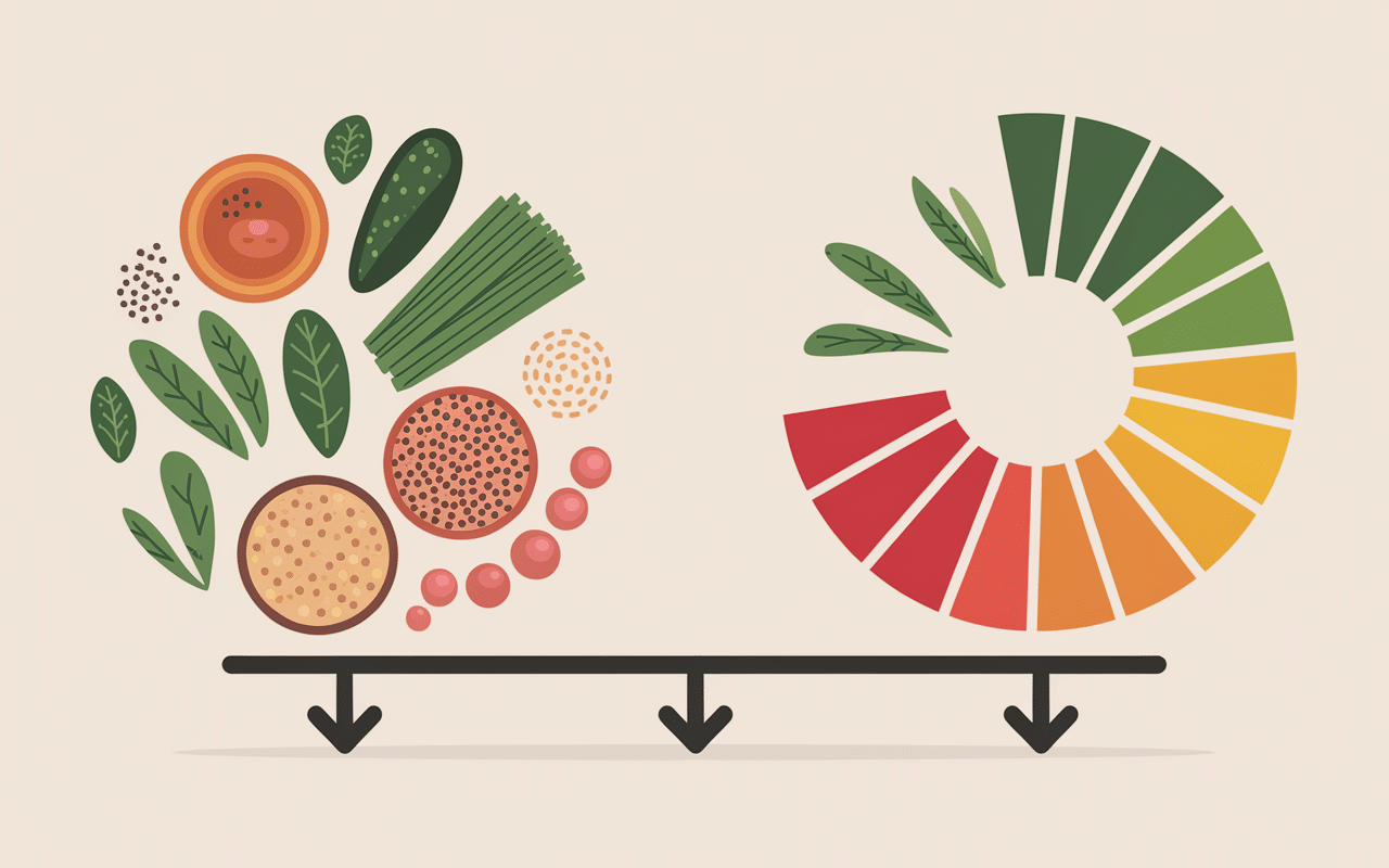 recettes ig bas illustration balance nutritionnelle