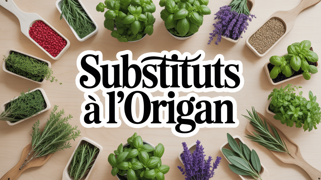 Vue bocaux herbes remplacement origan cuisine moderne
