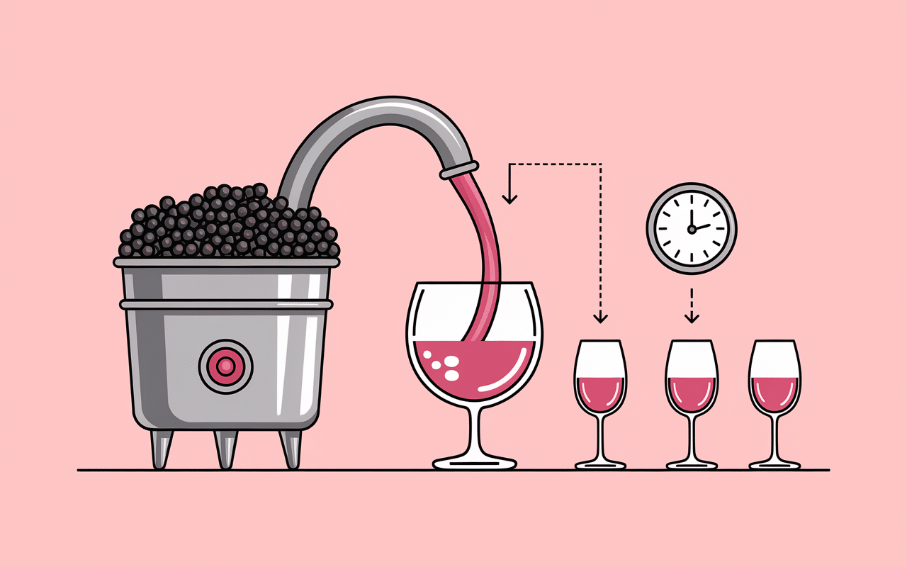 vinification rosé macération courte schéma production