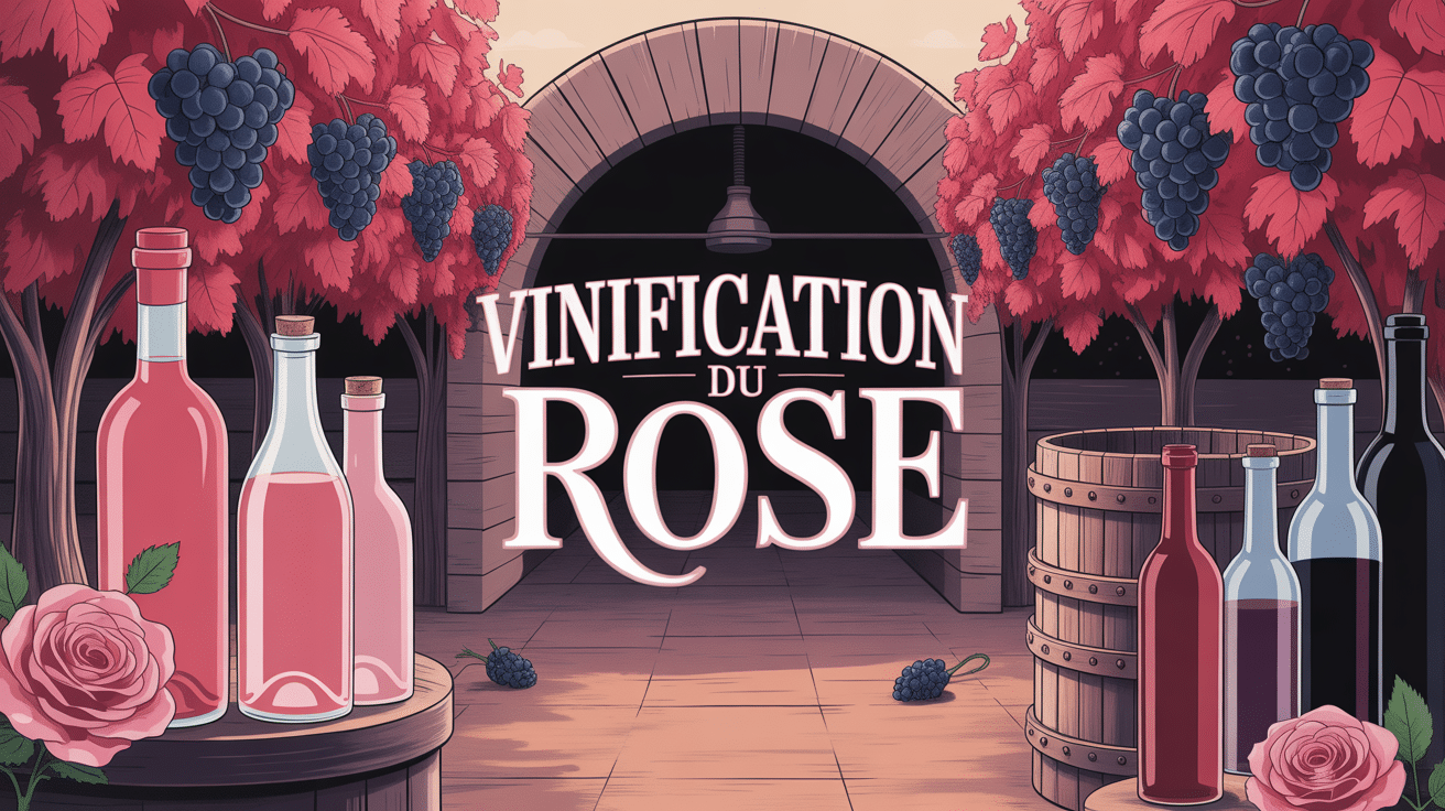 vinification rosé vignoble pressoir traditionnel bouteilles