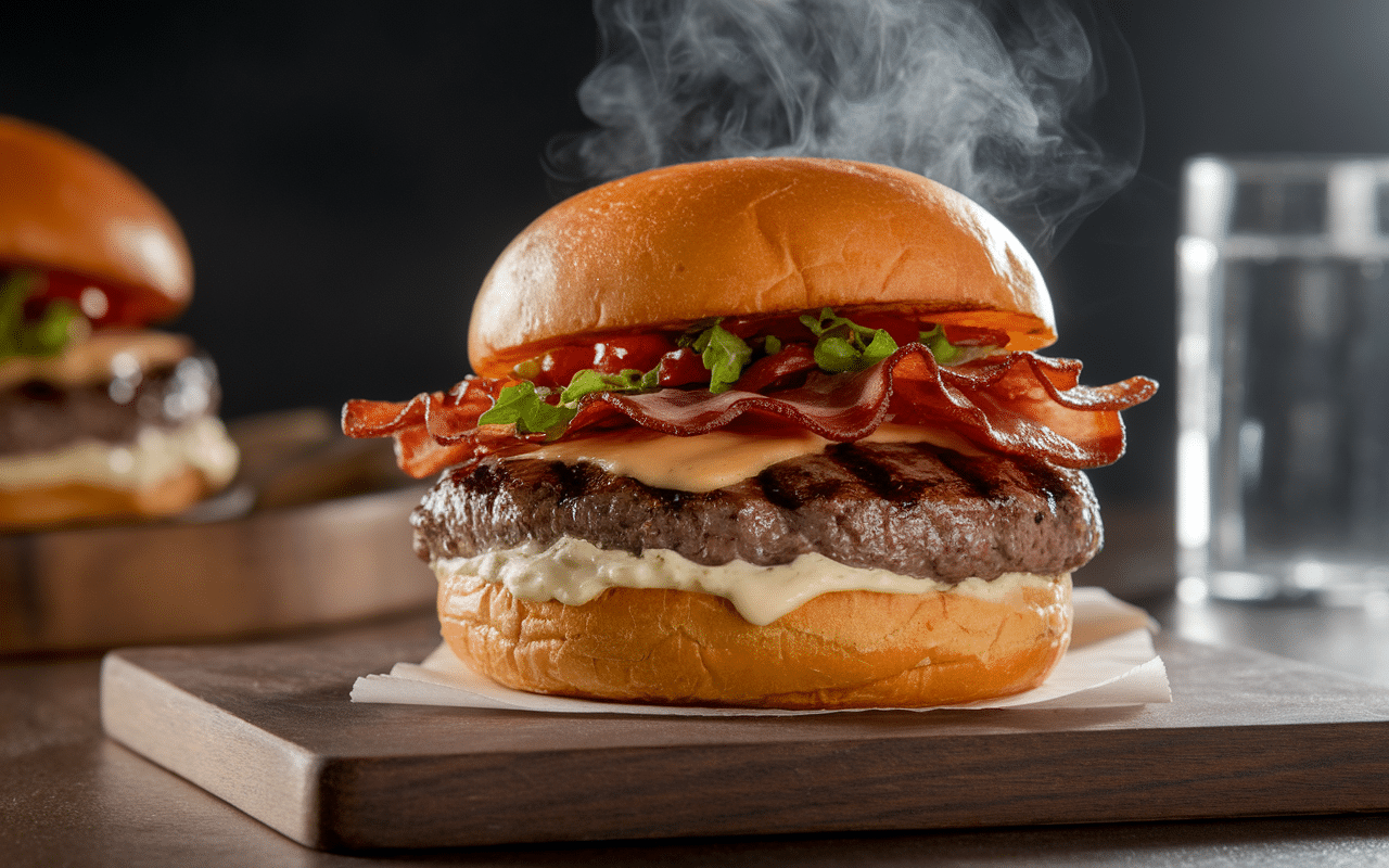 bacon lover burger king ouvert steak bacon cheddar sauce