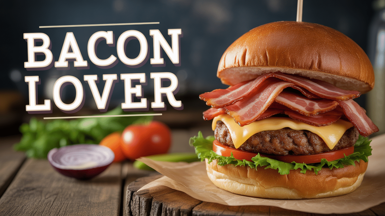 bacon lover burger king burger avec bacon cheddar pain brioche