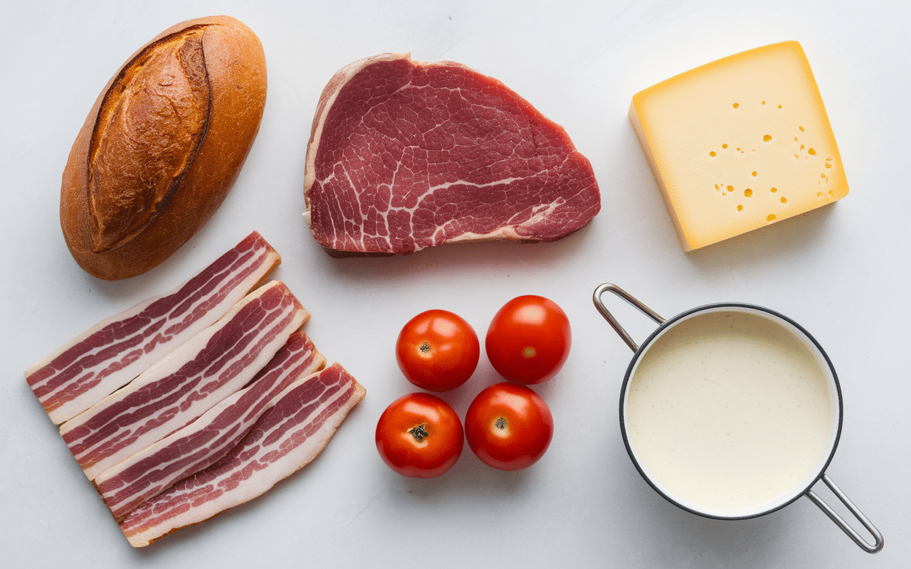 bacon lover burger king ingrédients bacon cheddar sauce laitue