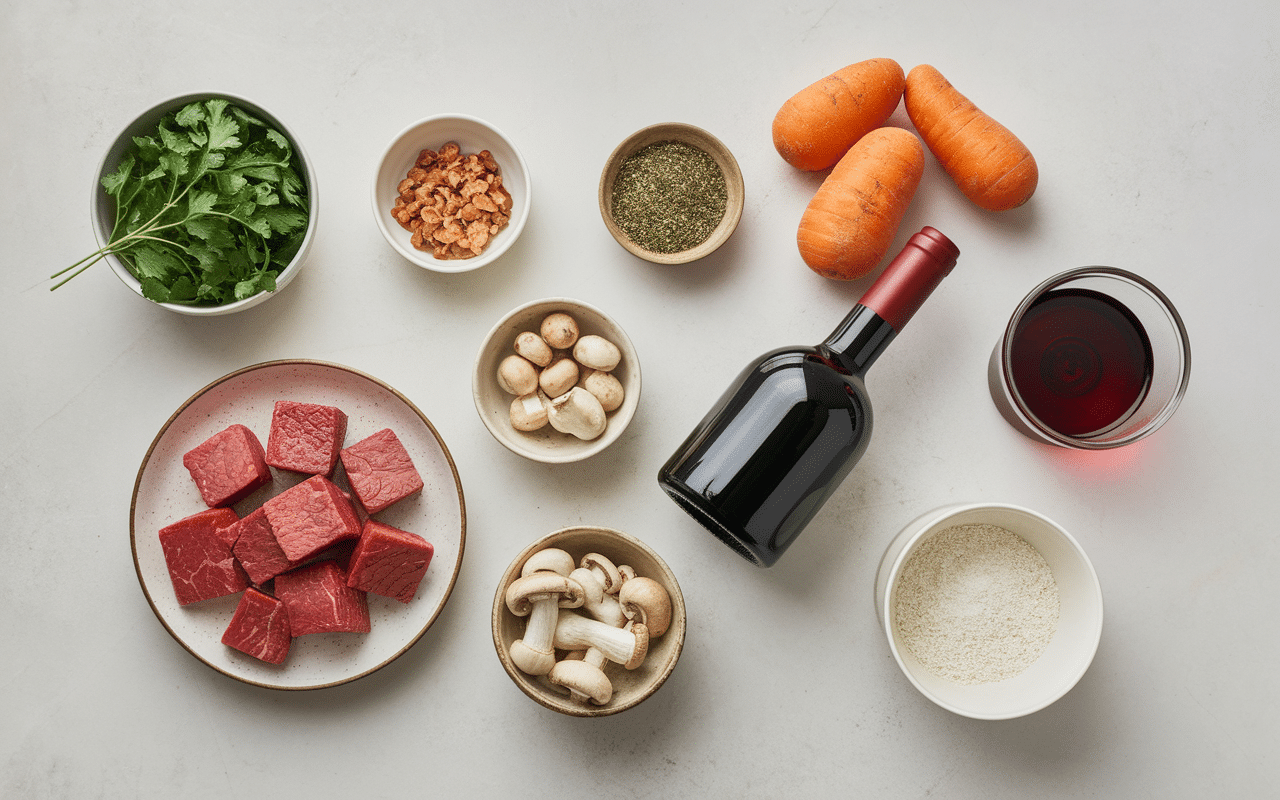 boeuf bourguignon cookeo ingredients autocuiseur