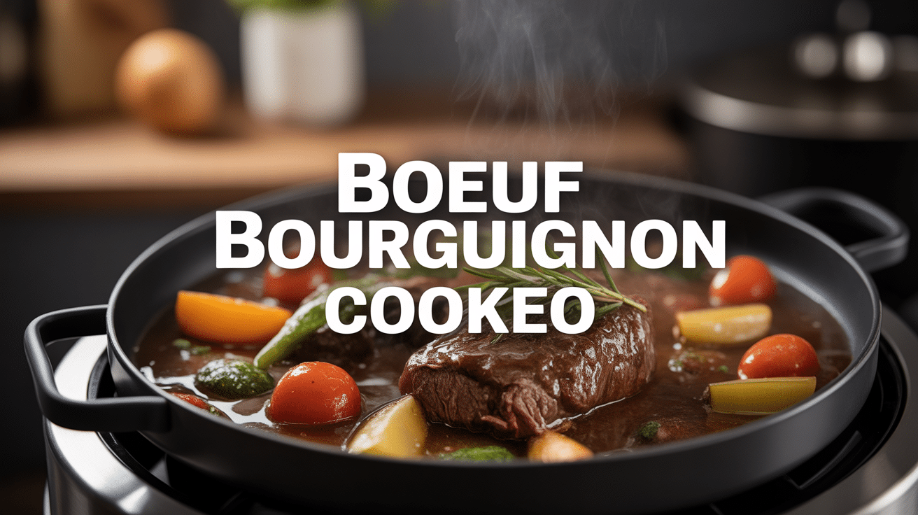 boeuf bourguignon cookeo autocuiseur viande sauce