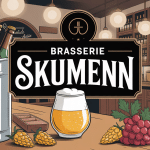 Brasserie Skumenn moderne avec cuves et bières