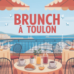 Vue terrasse brunch Toulon petit-déjeuner port