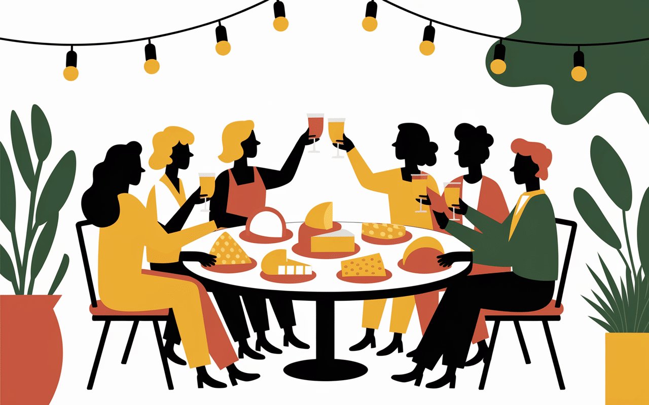 groupe amis fromage convivial cheese night perpignan