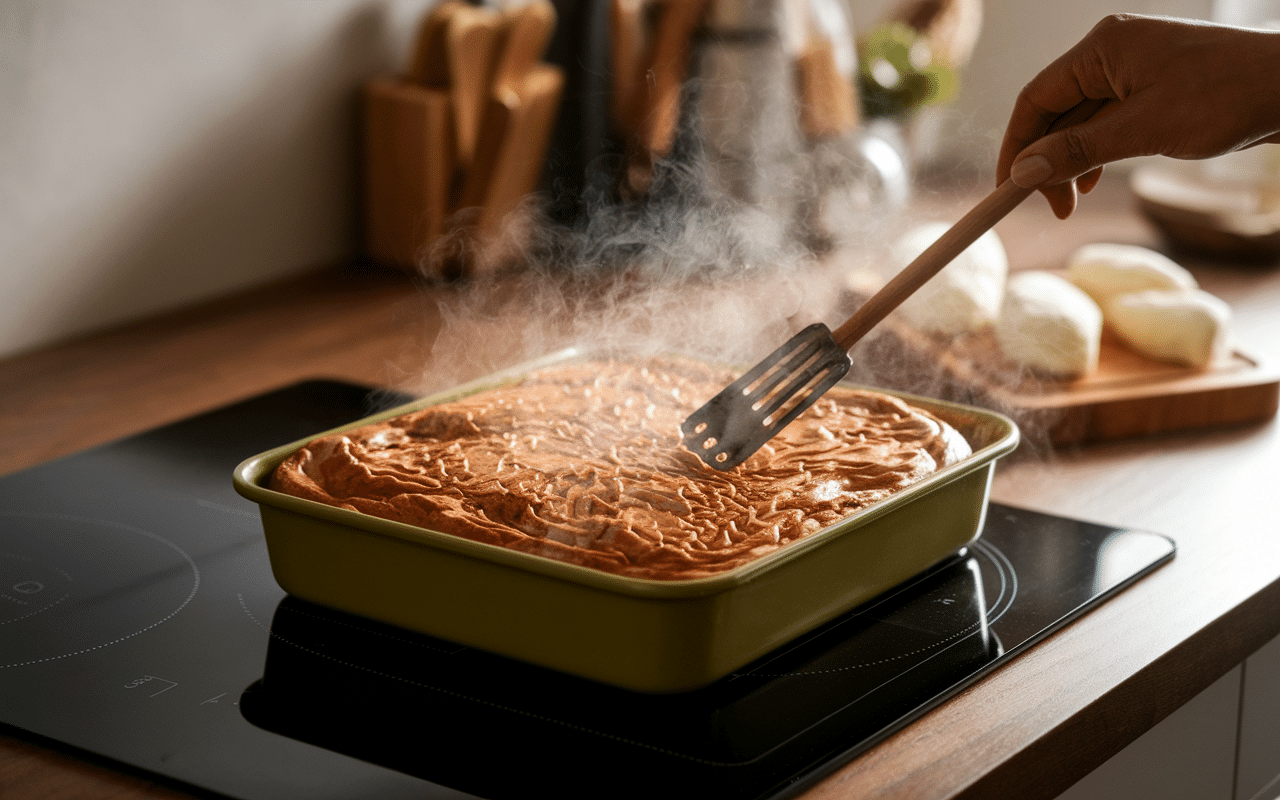 moelleux flocons d'avoine banane cuits doré