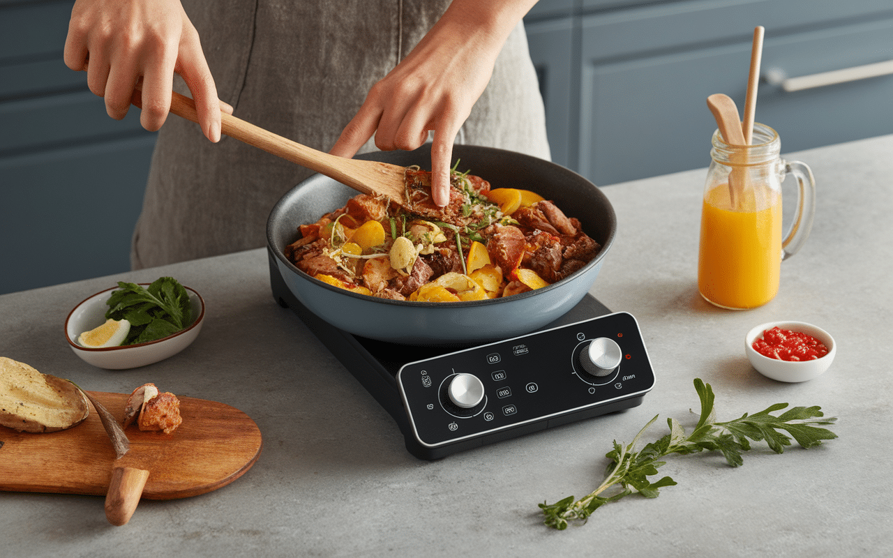 cuisson poisson airfryer panneau contrôle température