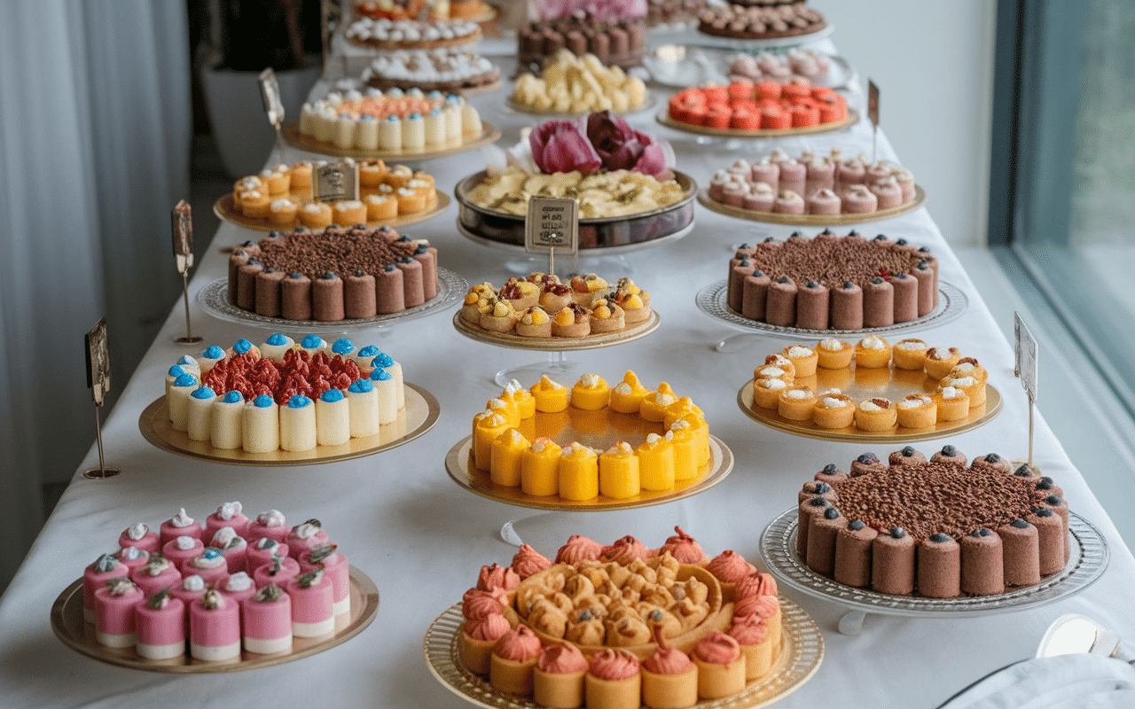 Buffet dessert à préparer la veille mousses tartes crèmes brûlées