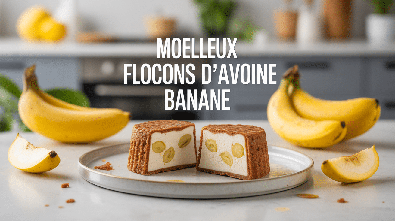 moelleux flocons d'avoine banane texture fondante