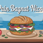 pain bagnat nice sandwich méditerranéen sur pain rond