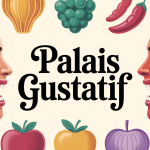 Illustration palais gustatif langue papilles cinq saveurs
