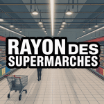 rayon des supermarchés moderne avec clients