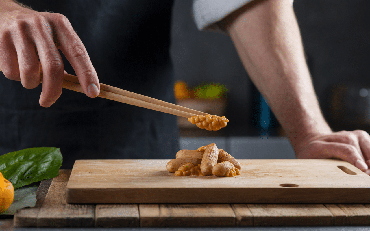 recette carpaccio saint-jacques chef étoilé découpe fine couteau