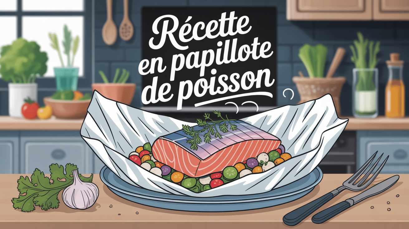 recette en papillote poisson avec saumon vapeur et legumes