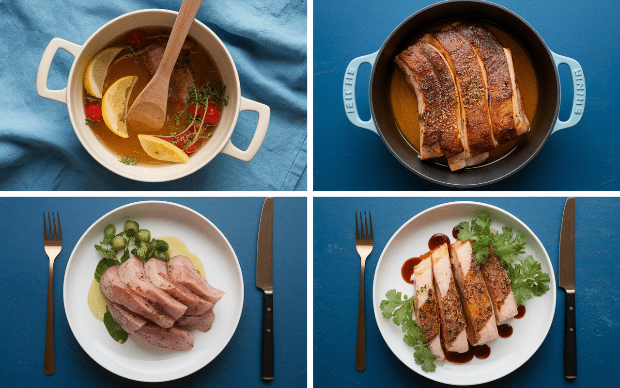 Recette joue de porc chef étoilé préparation étapes