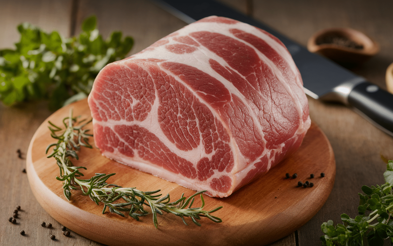 Joue de porc chef étoilé crue persillée