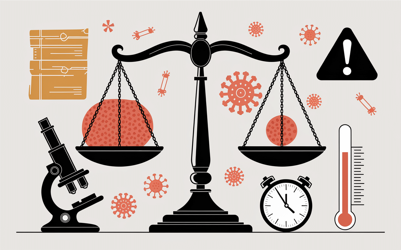 Pâte périmé depuis 2 ans balance danger microscope