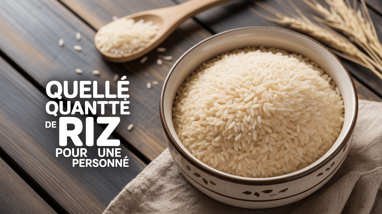 portion de riz pour une personne dans un bol
