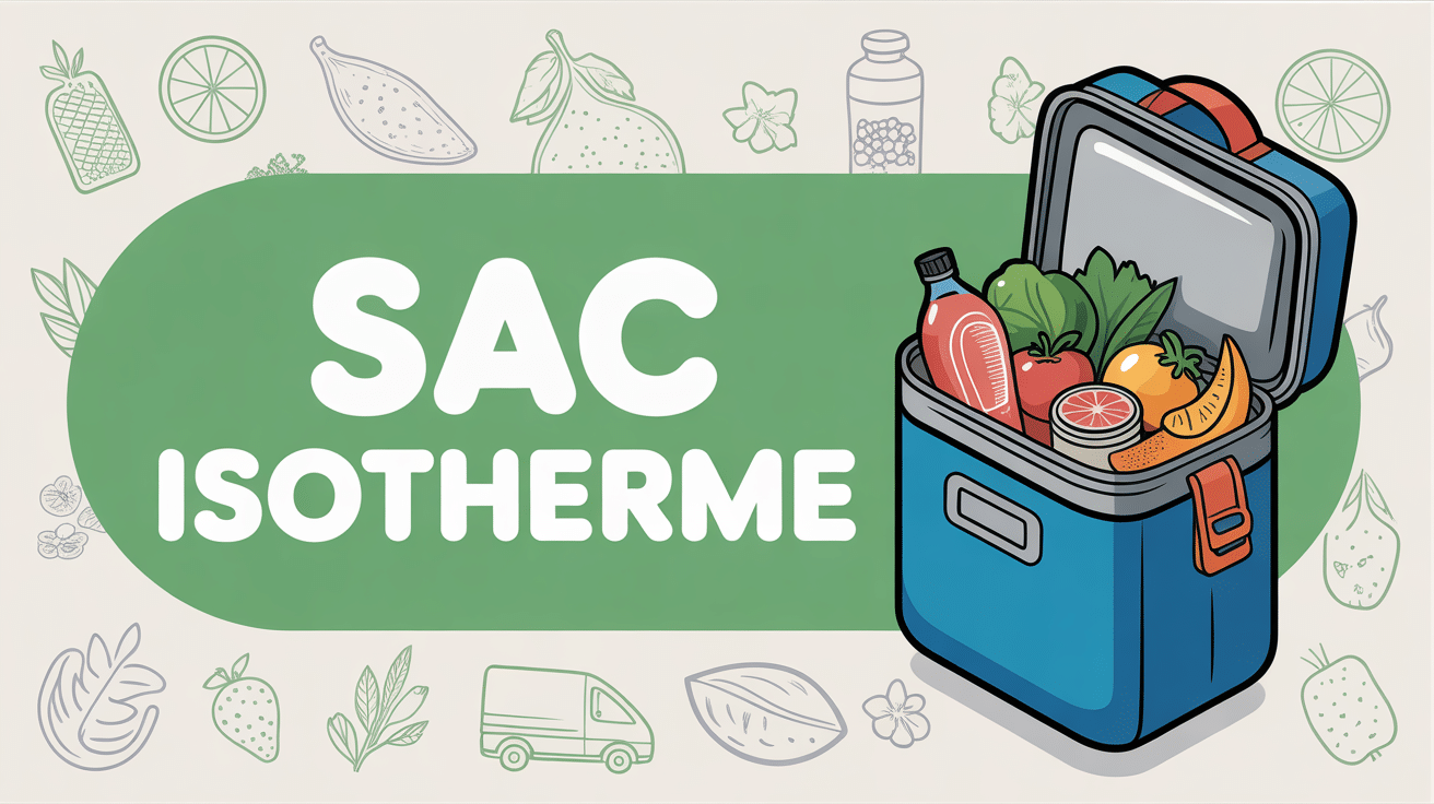 Sac isotherme avec aliments frais