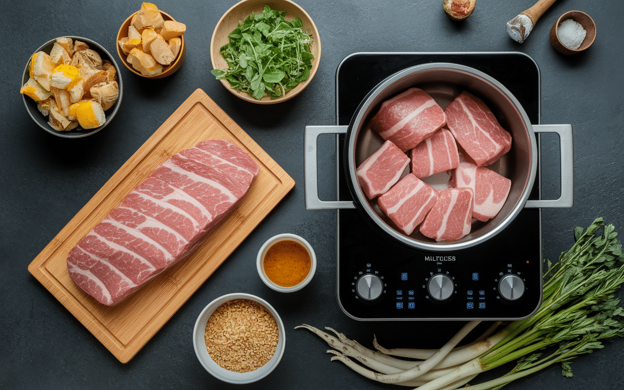 Sauté de porc cookeo morceaux dorés cuisson rapide