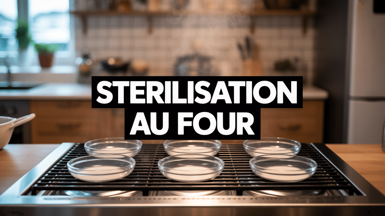 Bocaux en verre stérilisation au four vapeur cuisine