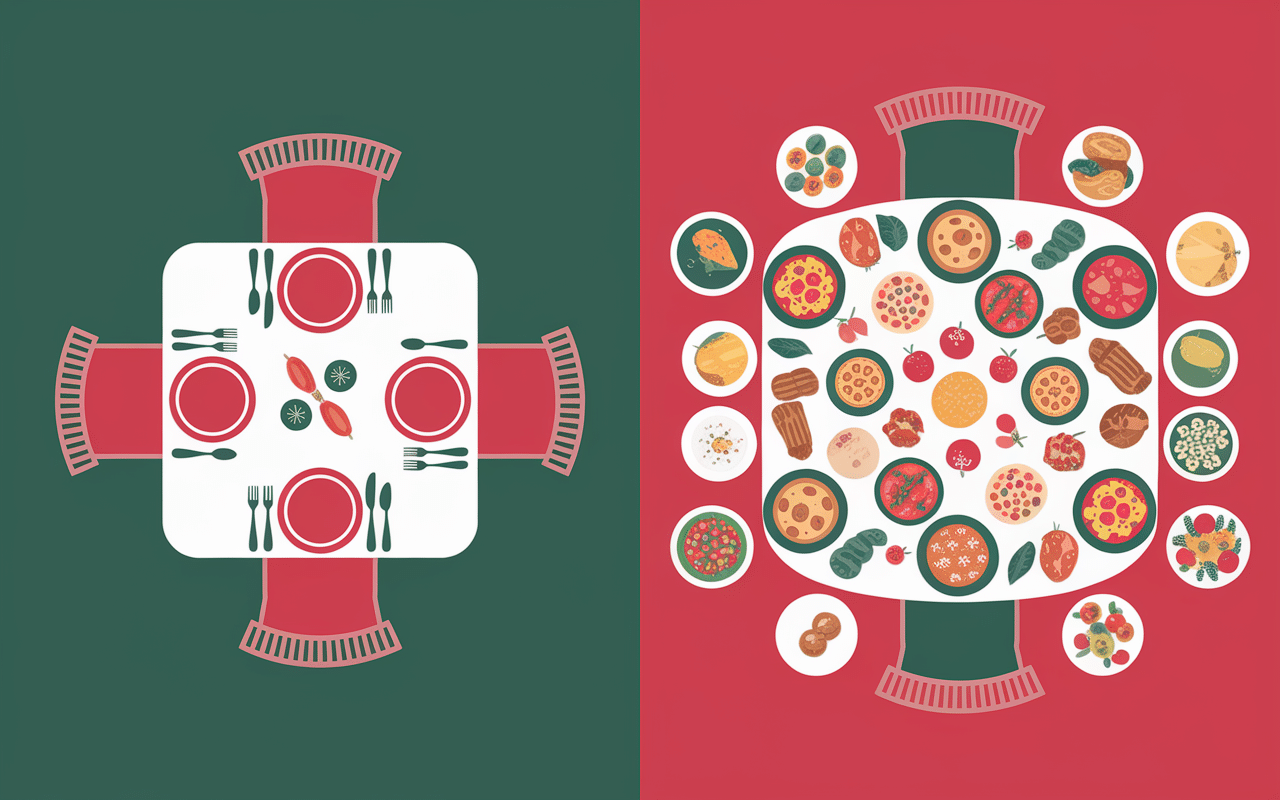 tableau quantité aliment par personne buffet et repas familial