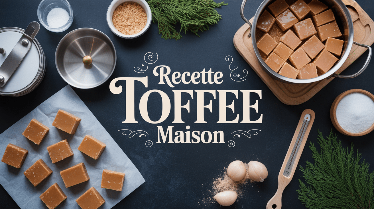 Toffee recette morceaux caramel cuisine moderne