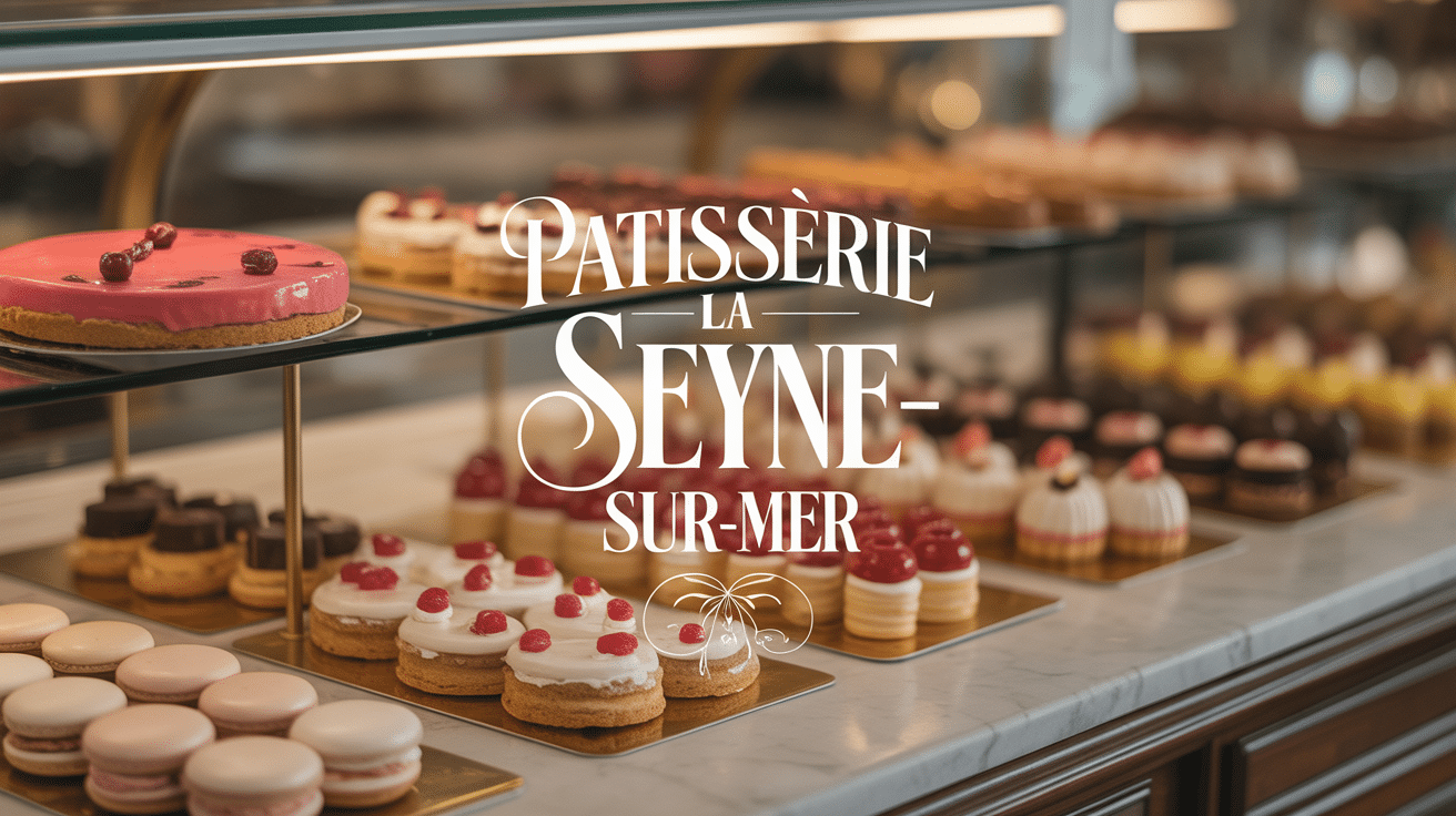 vitrine élégante patisserie la seyne sur mer gâteaux colorés