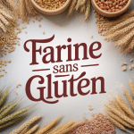 Farine sans gluten variétés présentées en bols