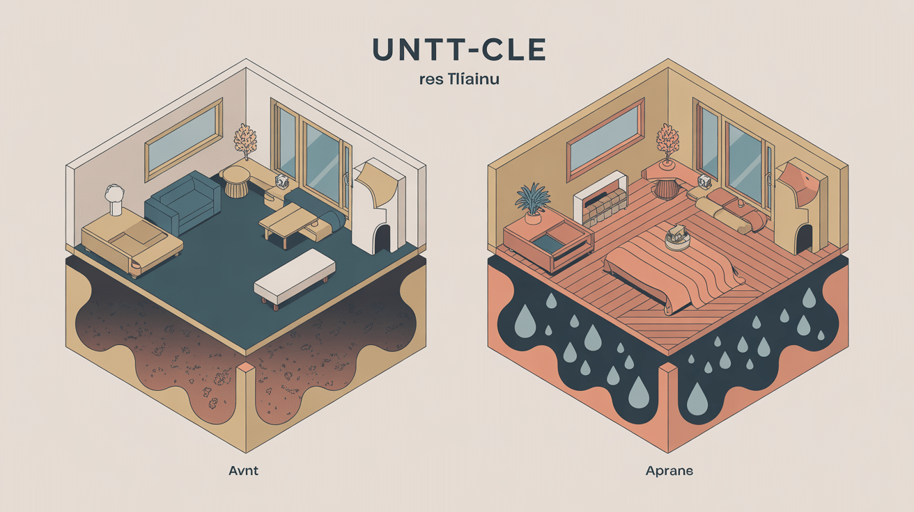 amenagement sous sol avant apres vue isometrique sous-sol avant apres