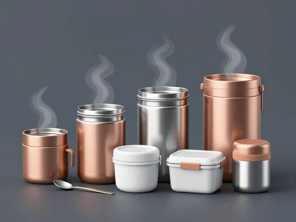 Différents formats de boîte repas isotherme chaud longue durée