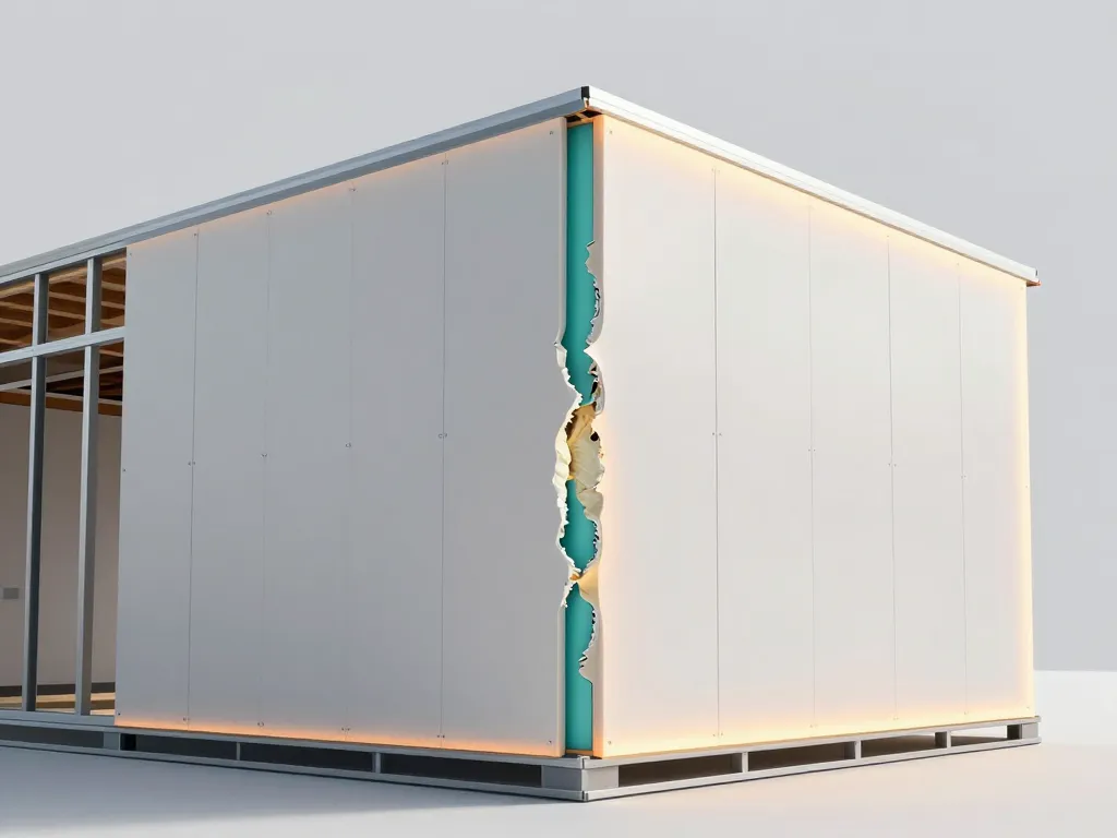 Visuel 3D de composition des murs maison phenix avec ITE