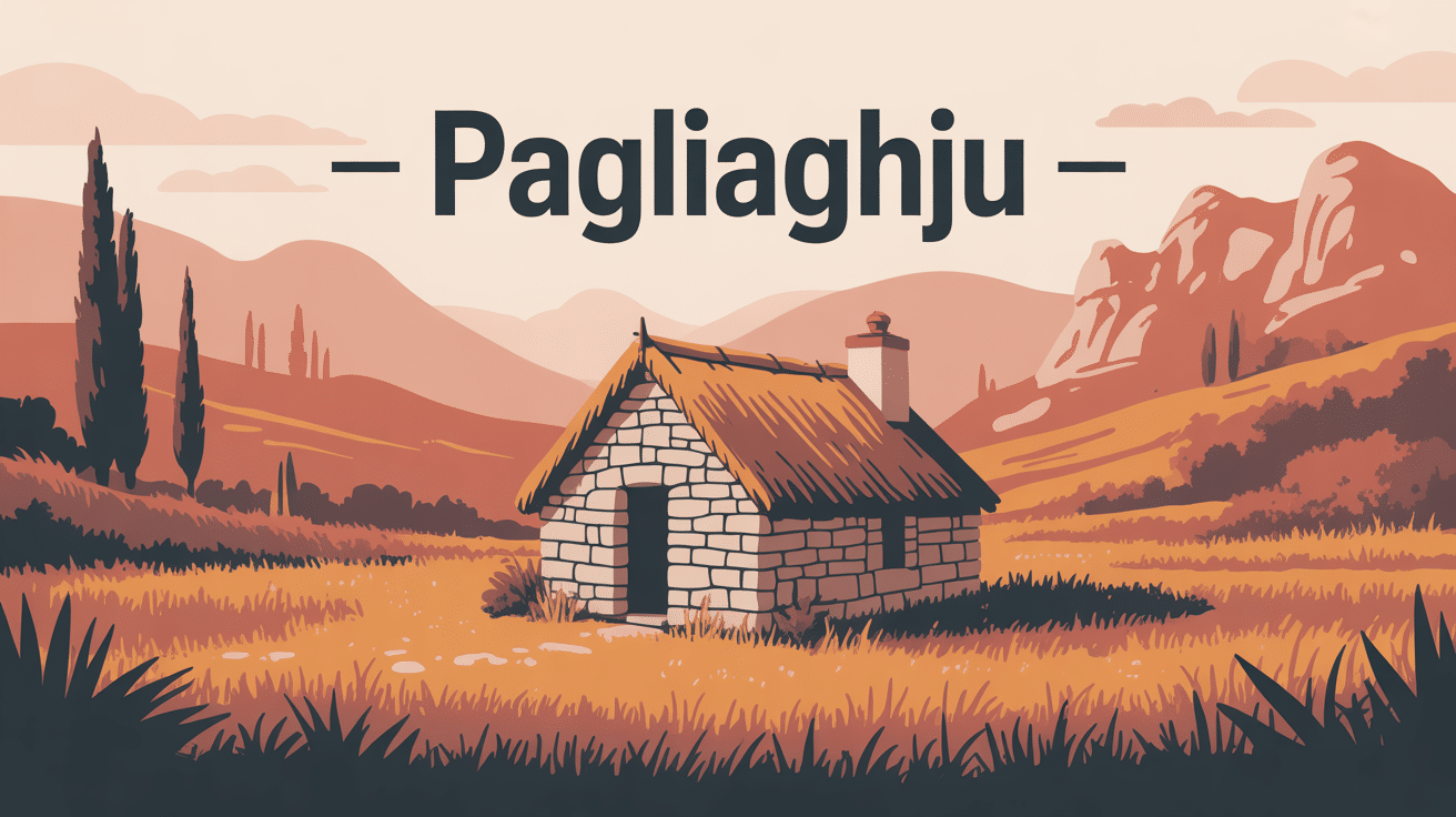 Illustration d’un pagliaghju dans le maquis corse