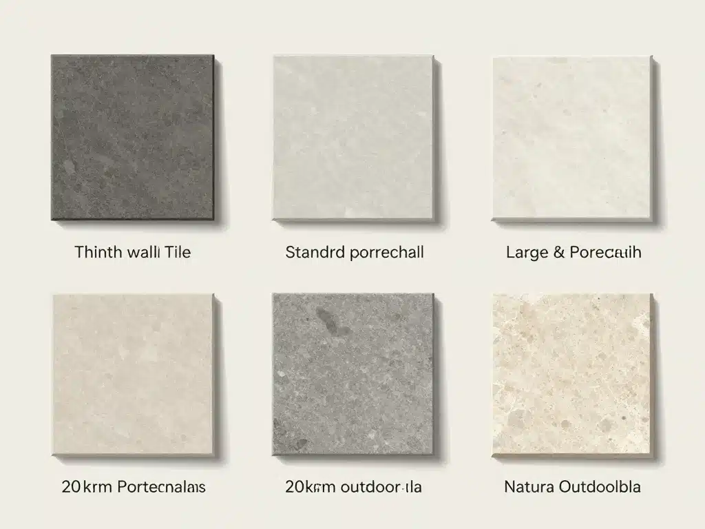 Schéma comparatif poid carrelage au m2 par type de carreau