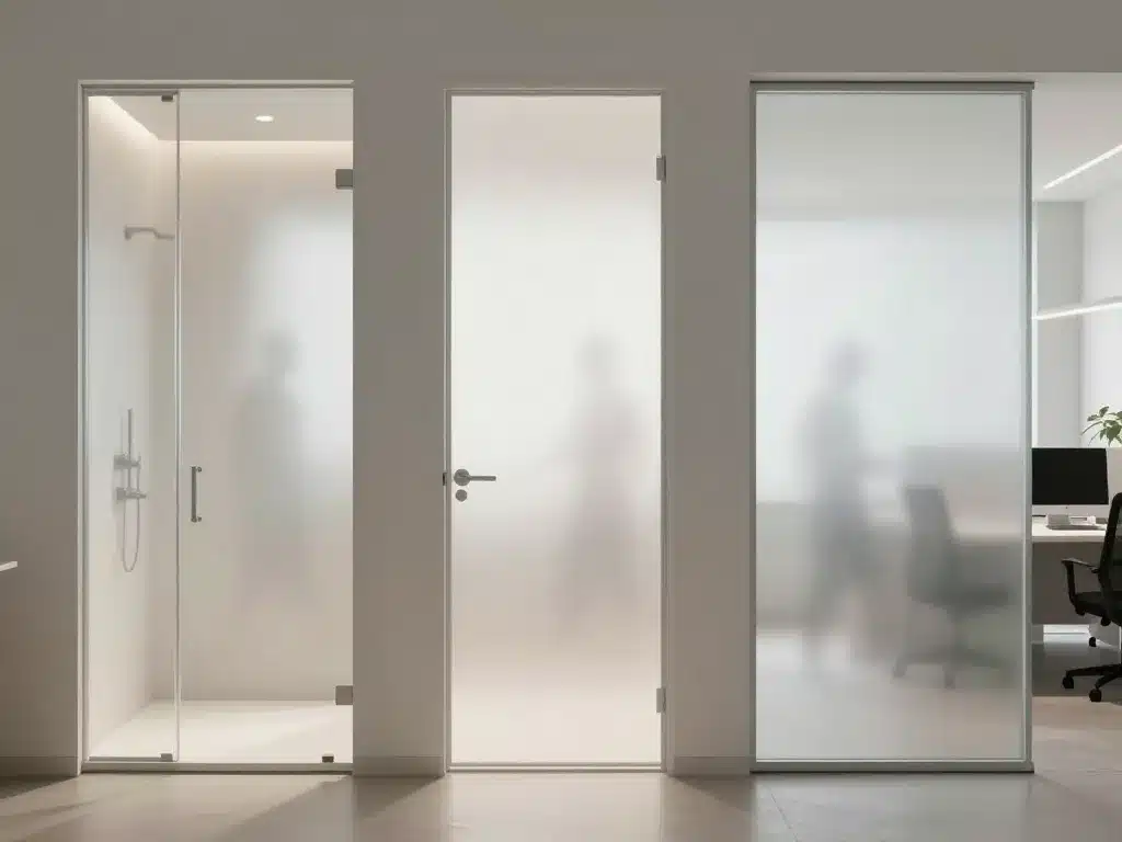 verre blanchi diffusion et intimité dans maison et bureau