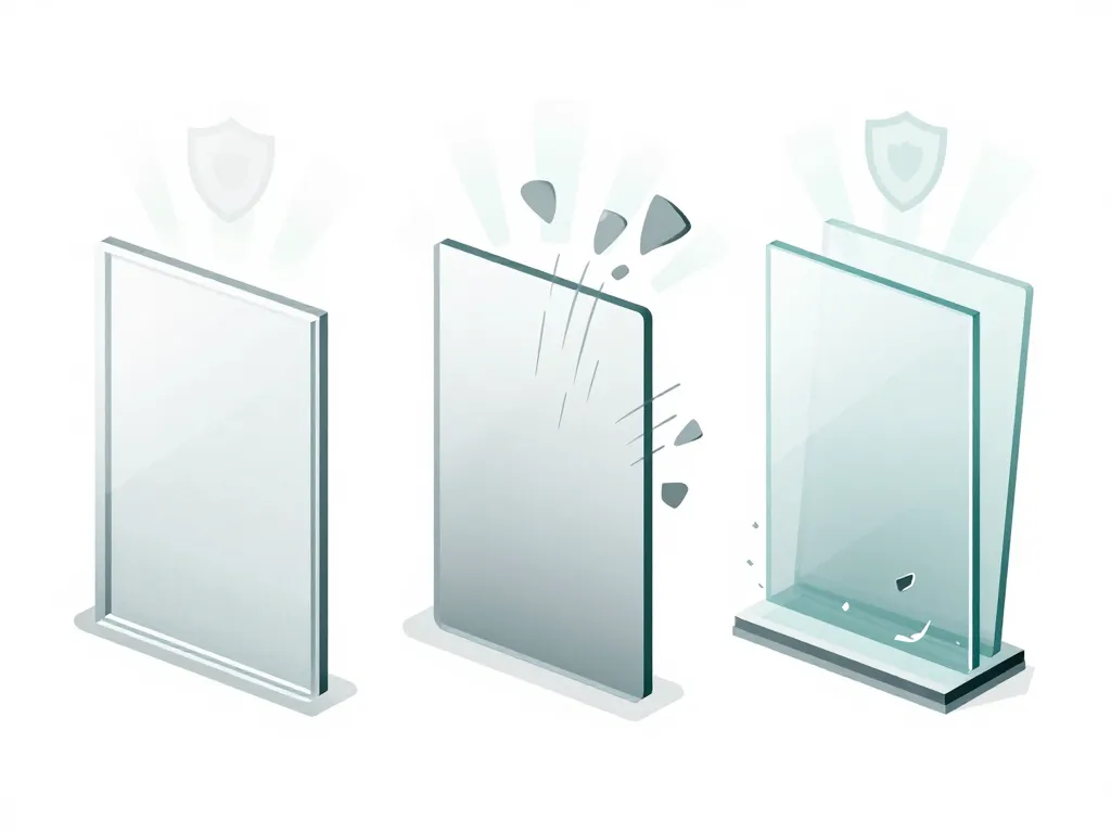 verre blanchi schéma technique standard trempé feuilleté