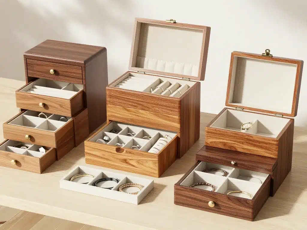 boite a bijoux bois différents modèles