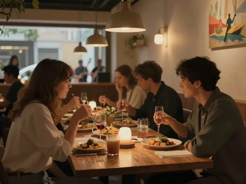 scène ambiance expérience chez bruno feldirk ouverture restaurant bar