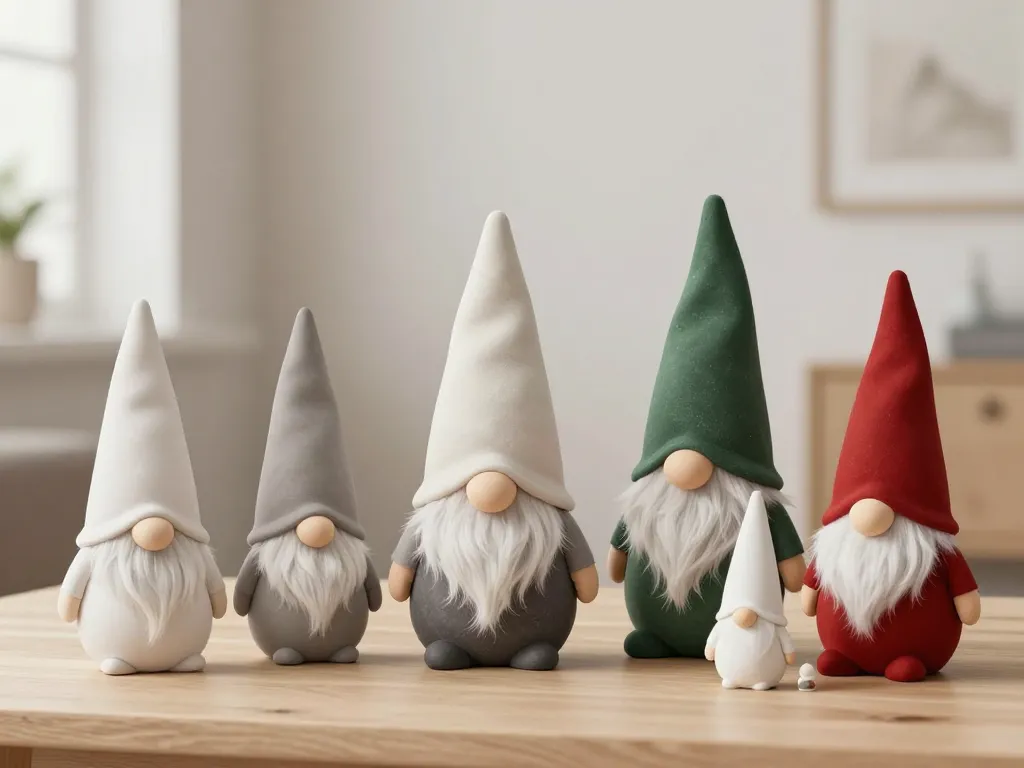 gnomes de noel variété styles déco
