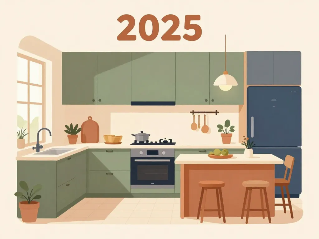 cuisine tendance 2025 couleurs harmonieuses couleur tendance pour cuisine