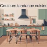 illustration cuisine moderne couleur tendance pour cuisine 2025