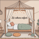 deco lit cabane enfant cosy et sécurisée
